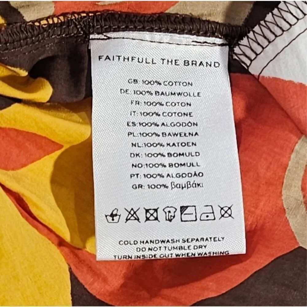 Faithfull the Brand Celvia Pant Ulani Floral Print Wide Leg Pull on S NWT Sale - Picture 15 of 16